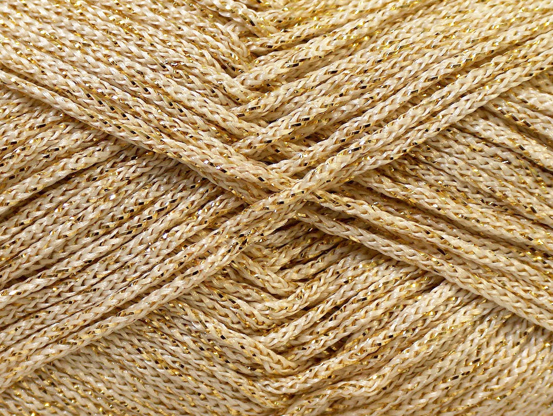 Cordon macramé métallique
