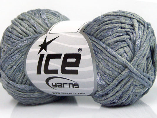 Lot of 8 Skeins ICE SALE WINTER (12% Wool 25% Viscose) Yarn Light Grey