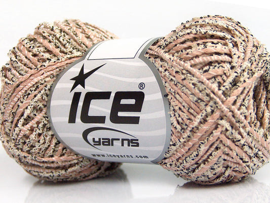 Lot of 8 Skeins ICE SALE SUMMER (8% Viscose 32% Cotton) Yarn Light Pink White Black