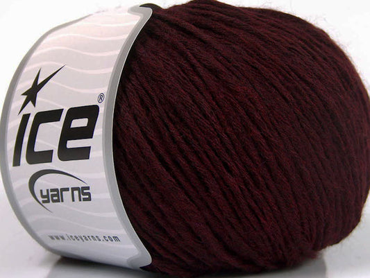 Lot of 8 Skeins ICE SALE SUMMER (20% Viscose) Hand Knitting Yarn Burgundy