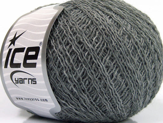 Lot of 8 Skeins ICE SALE WINTER (34% Wool 4% Elastan) Hand Knitting Yarn Grey