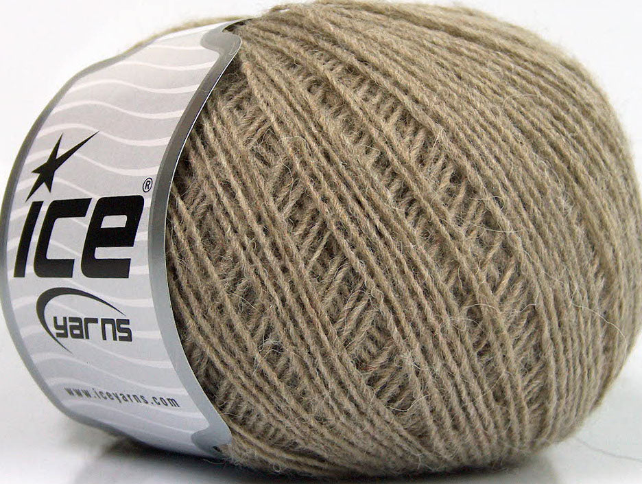 Lot of 8 Skeins ICE PERU ALPACA FINE (25% Alpaca 50% Merino Wool) Yarn Camel