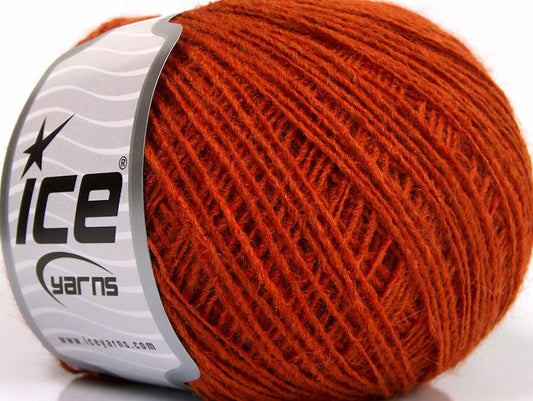 Lot of 8 Skeins ICE PERU ALPACA FINE (25% Alpaca 50% Merino Wool) Yarn Orange