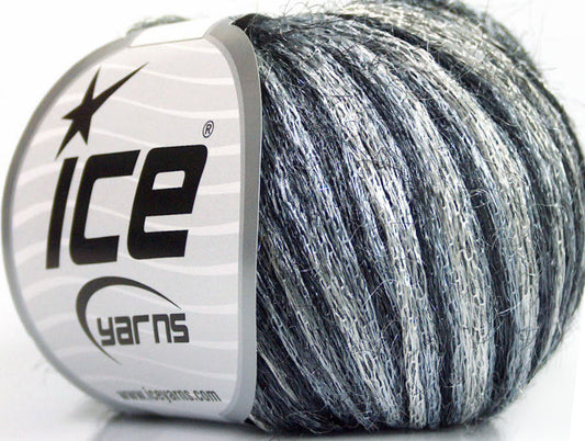 Lot of 8 Skeins ICE MARCO Hand Knitting Yarn Grey Shades