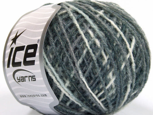 Lot of 8 Skeins ICE SALE WINTER (50% Wool) Hand Knitting Yarn Grey Shades