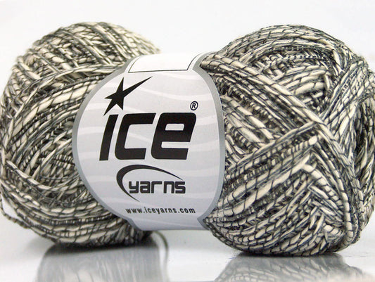 Lot of 8 Skeins Ice Yarns SALE SUMMER (62% Cotton 23% Viscose) Yarn Cream Grey Shades