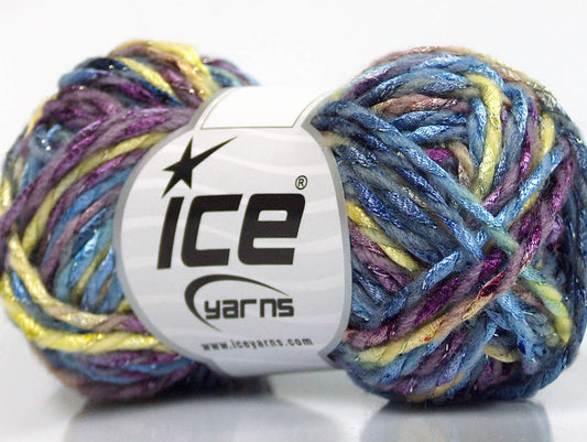 Lot of 8 Skeins ICE MILANO WOOL (50% Wool) Yarn Blue Light Green Purple