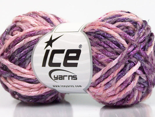 Lot of 8 Skeins ICE MILANO WOOL (50% Wool) Hand Knitting Yarn Pink Lilac