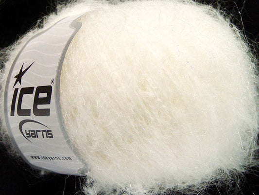 Lot of 8 Skeins ICE SALE WINTER (60% Wool) Hand Knitting Yarn Cream