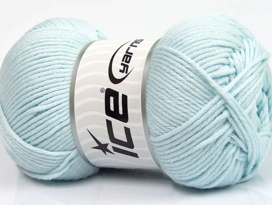 Lot of 3 x 100gr Skeins Ice Yarns BABY COMFORT Hand Knitting Yarn Light Blue
