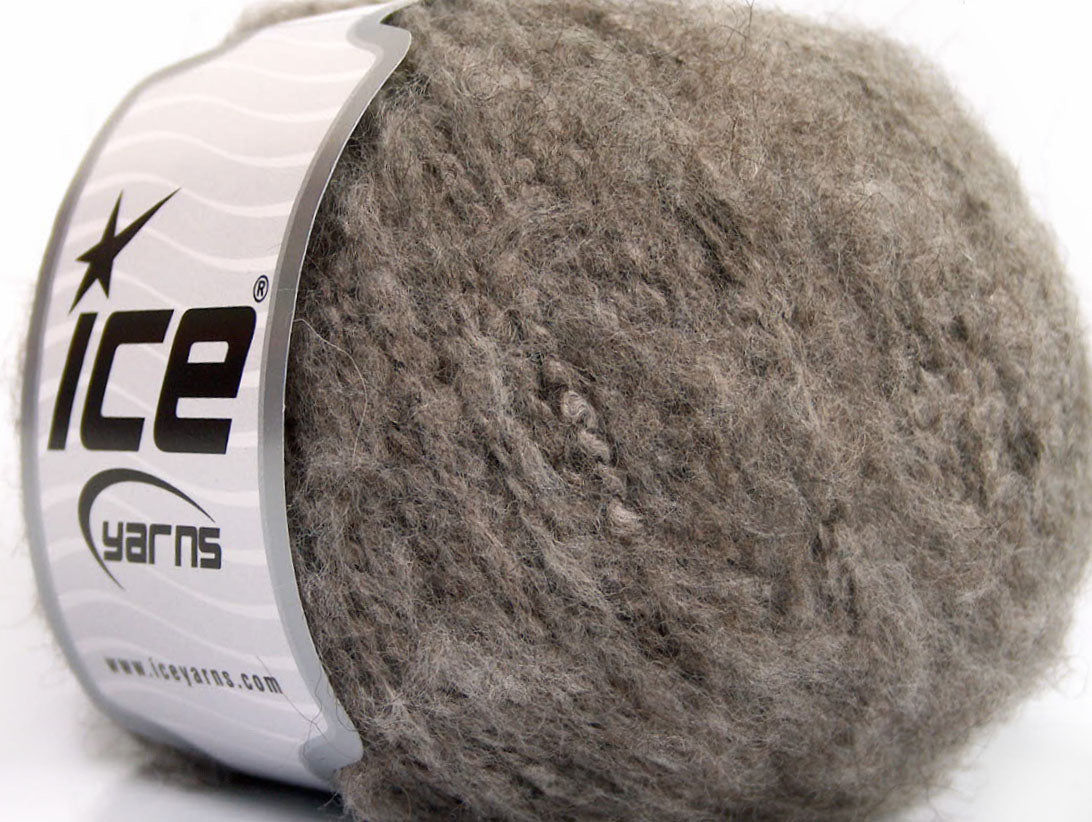 Lot of 8 Skeins ICE SALE WINTER (45% Wool) Hand Knitting Yarn Camel