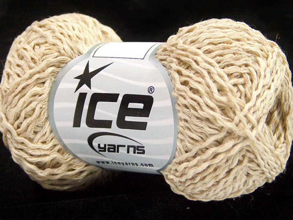 Lot of 8 Skeins ICE SALE LUXURY-PREMIUM (57% Silk 23% Viscose) Yarn Cream