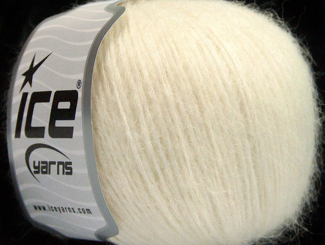 Lot of 8 Skeins ICE SALE LUXURY-PREMIUM (56% Alpaca) Hand Knitting Yarn Cream