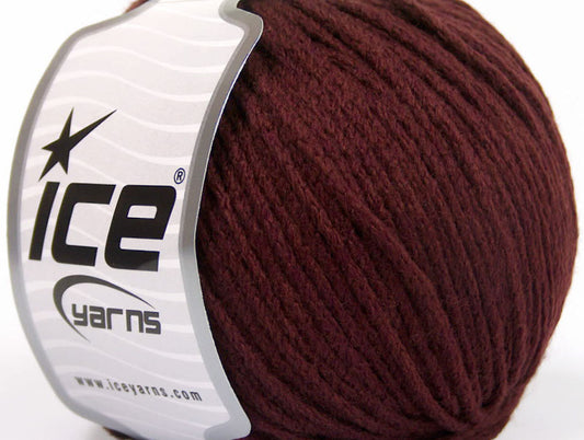Lot of 8 Skeins ICE SALE LUXURY-PREMIUM (50% Extrafine Merino Wool) Yarn Burgundy