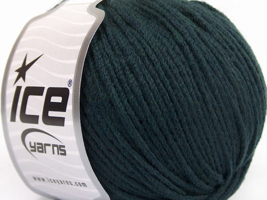 Lot of 8 Skeins ICE SALE LUXURY-PREMIUM (50% Extrafine Merino Wool) Yarn Dark Green
