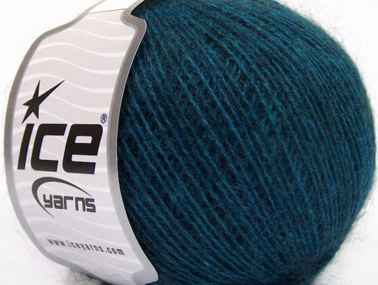Lot of 8 Skeins ICE SALE WINTER (30% Mohair 20% Wool) Yarn Dark Turquoise