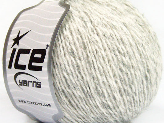 Lot of 8 Skeins ICE SALE LUXURY-PREMIUM (20% Alpaca 30% Wool) Yarn Light Grey White