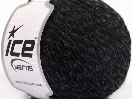Lot of 8 Skeins Ice Yarns SALE WINTER (50% Wool) Hand Knitting Yarn Black Grey