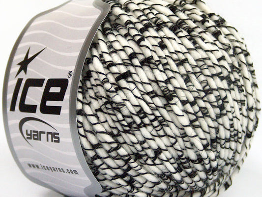 Lot of 8 Skeins ICE SALE WINTER (36% Wool) Hand Knitting Yarn White Black