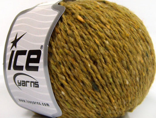 Lot of 8 Skeins ICE Tweed SALE WINTER (80% Wool) Hand Knitting Yarn Green Shades