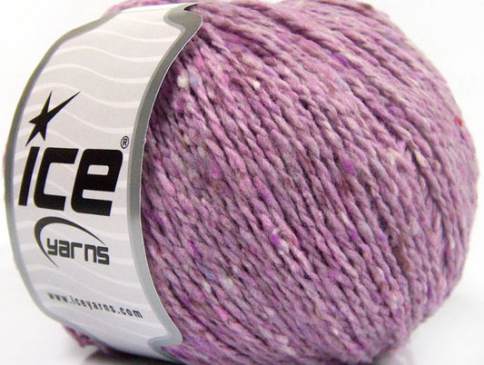 Lot of 8 Skeins ICE Tweed SALE WINTER (80% Wool) Hand Knitting Yarn Lilac Shades