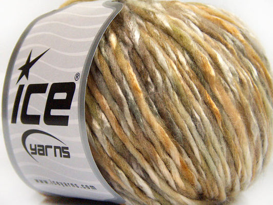 Lot of 8 Skeins ICE SALE WINTER (50% Wool) Yarn Camel Grey Beige Cream
