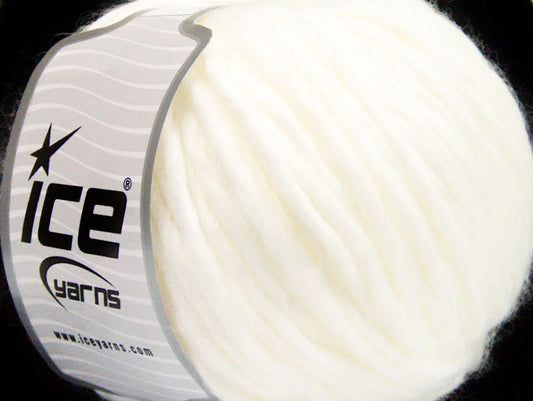 Lot of 4 x 100gr Skeins ICE ACRYL SUPERBULKY Hand Knitting Yarn White
