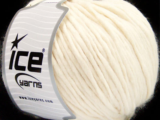 Lot of 4 x 100gr Skeins ICE ACRYL SUPERBULKY Hand Knitting Yarn Cream