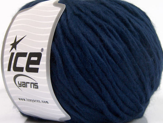 Lot of 4 x 100gr Skeins ICE ACRYL SUPERBULKY Hand Knitting Yarn Navy