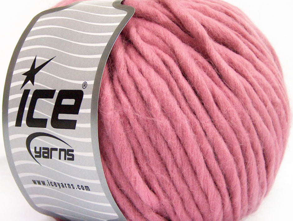 Lot of 4 x 100gr Skeins ICE ACRYL SUPERBULKY Hand Knitting Yarn Rose Pink