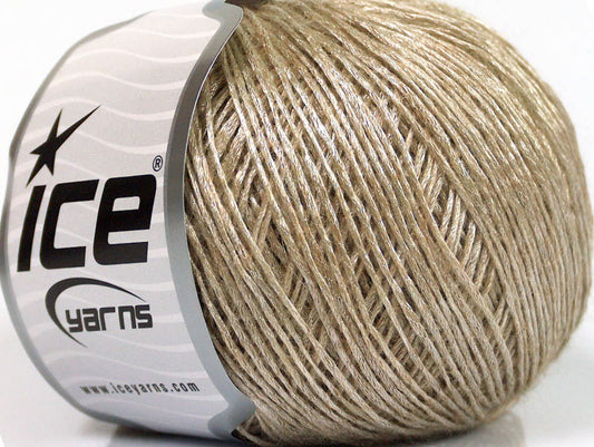 Lot of 8 Skeins ICE ONLINE MOHAIR (15% Mohair 21% Wool) Yarn Beige Silver