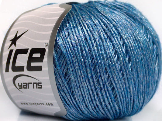 Lot of 8 Skeins ICE ONLINE MOHAIR (15% Mohair 21% Wool) Yarn Blue Silver