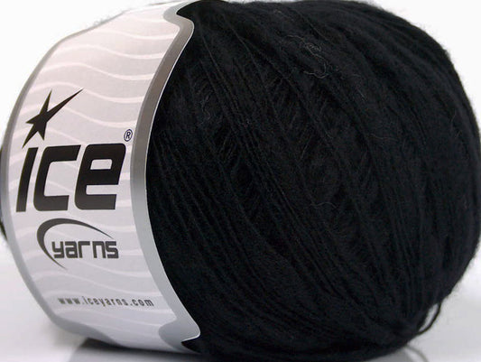 Lot of 8 Skeins ICE BOTERO MERINO (52% Extrafine Merino Wool) Yarn Black