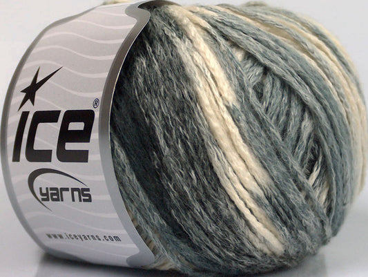 Lot of 8 Skeins ICE SALE SUMMER (90% Cotton) Yarn Grey Shades Cream