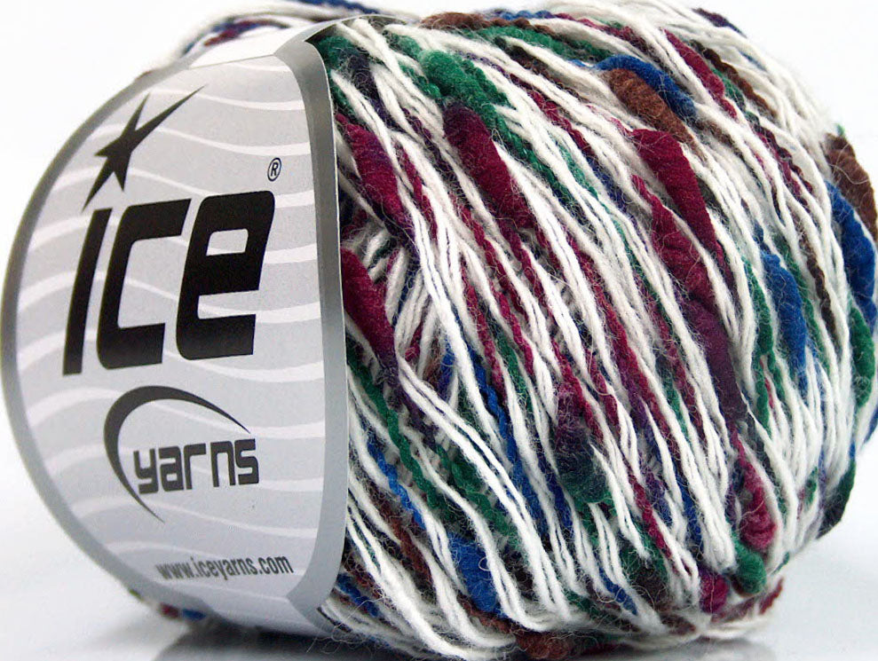 Lot of 8 Skeins Ice Yarns SALE WINTER (50% Merino Wool) Yarn White Burgundy Blue Green