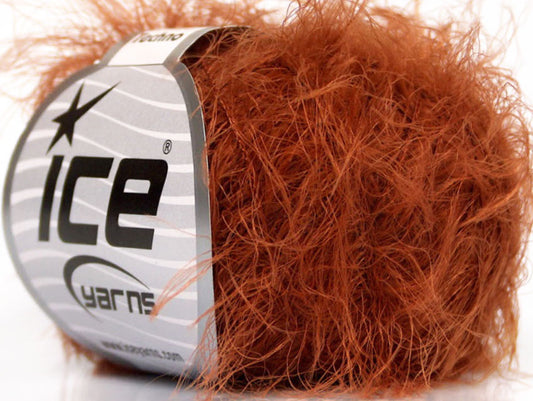 Lot of 8 Skeins ICE TECHNO Hand Knitting Yarn Copper