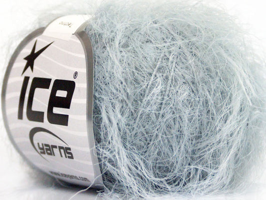 Lot of 8 Skeins ICE TECHNO Hand Knitting Yarn Light Blue