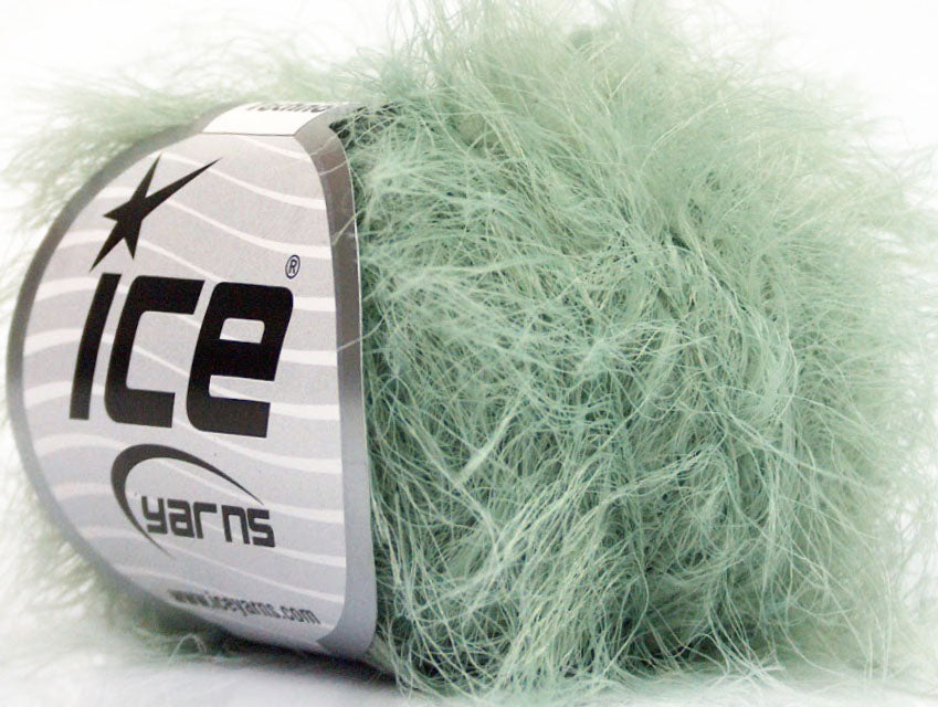 Lot of 8 Skeins ICE TECHNO Hand Knitting Yarn Light MintGreen