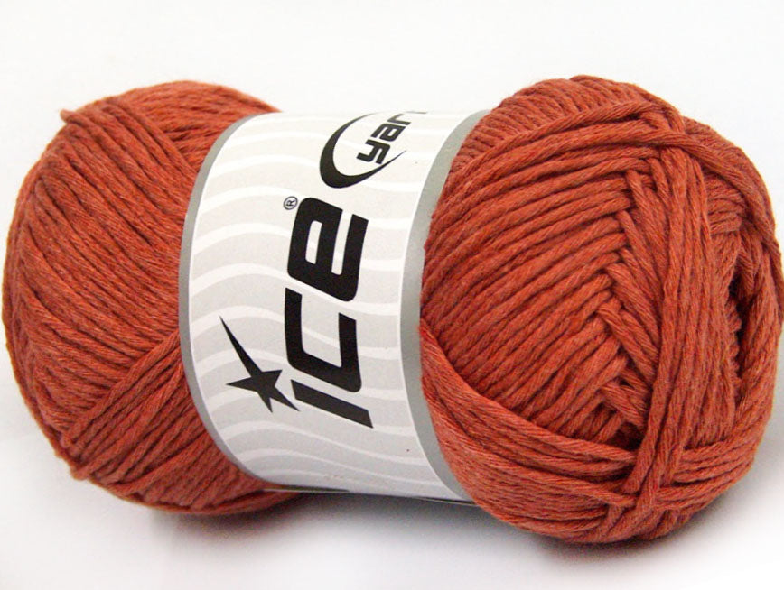 Lot of 4 x 100gr Skeins ICE NATURAL COTTON (100% Cotton) Yarn Copper