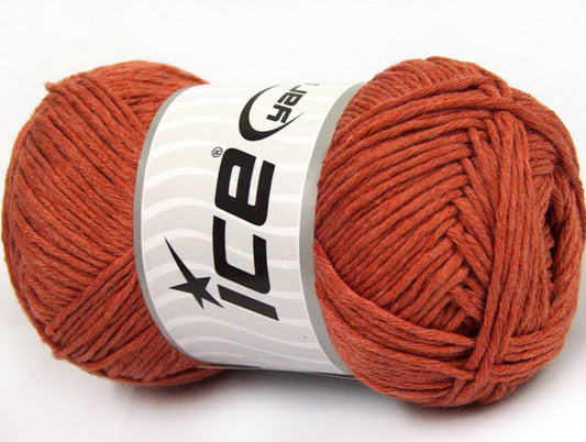Lot of 4 x 100gr Skeins ICE NATURAL COTTON (100% Cotton) Yarn Copper