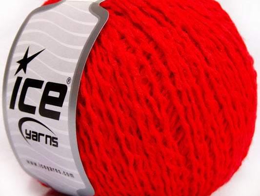 Lot of 8 Skeins ICE TOFFEE Hand Knitting Yarn Red