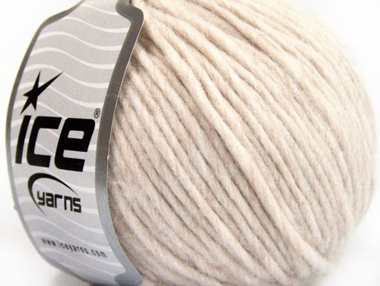 Lot of 8 Skeins ICE ETNO ALPACA (25% Alpaca 50% Merino Wool) Yarn Beige Melange