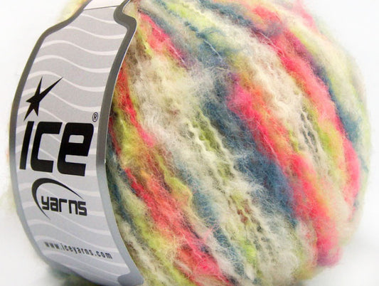 Lot of 8 Skeins ICE TORINO LANA (50% Wool) Yarn White Green Salmon Grey