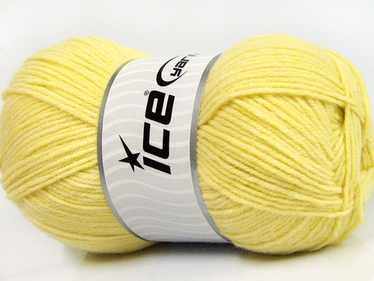 Lot of 4 x 100gr Skeins Ice Yarns SOFT TOUCH BABY Hand Knitting Yarn Yellow
