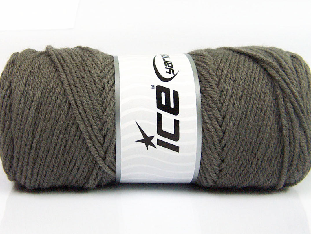 Lot of 4 x 100gr Skeins ICE SAVER 100 Hand Knitting Yarn Dark Grey