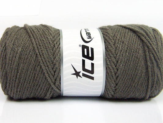 Lot of 4 x 100gr Skeins ICE SAVER 100 Hand Knitting Yarn Dark Grey