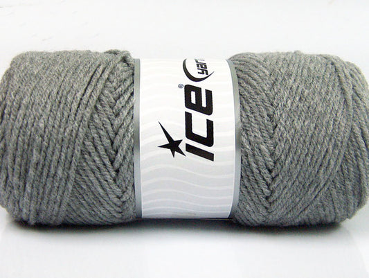 Lot of 4 x 100gr Skeins ICE SAVER 100 Hand Knitting Yarn Grey