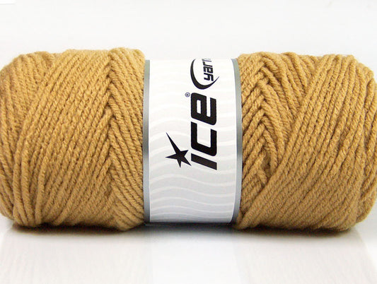 Lot of 4 x 100gr Skeins Ice Yarns SAVER 100 Hand Knitting Yarn Light Brown
