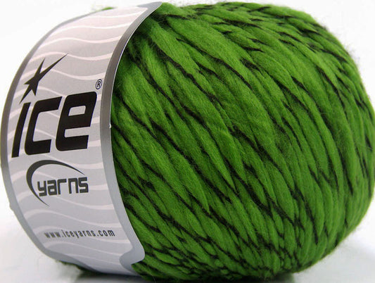 Lot of 8 Skeins ICE FLAMME DUO Hand Knitting Yarn Green