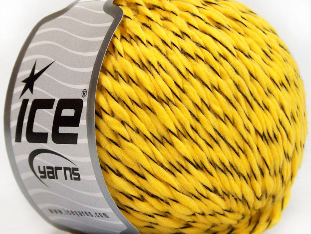 Lot of 8 Skeins ICE COLOR ACRYL Hand Knitting Yarn Light Yellow